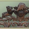 Ornate Carved Oak Mirror