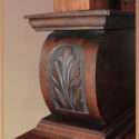 Carved Mahogany Sideboard with Mirror