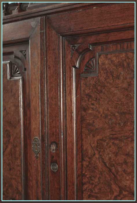 Mahogany Sideboard, with Beveled Glass Doors