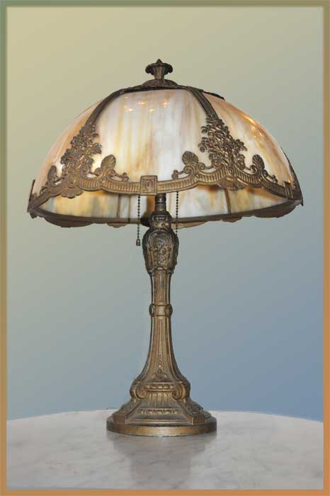 Bent Glass Dome Lamp