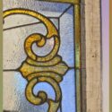 Textured Glass Transom with Oval Center