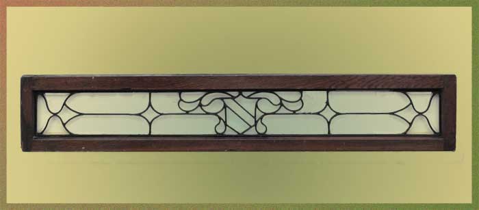 Transom with Clear Beveled Glass