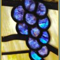 Stained Glass, with Grapes & Vine