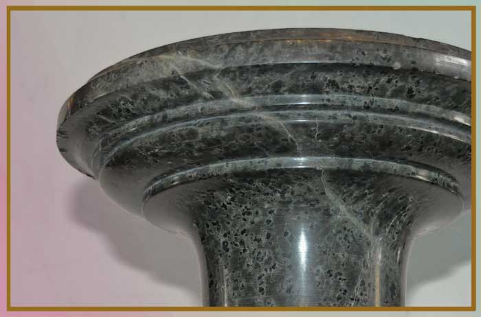 Twisted Green Marble Pedestal
