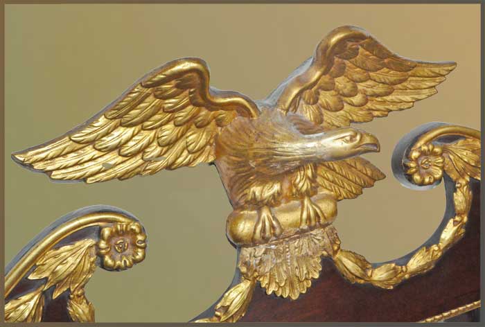Federal-Style Mirror, with Eagle Crown