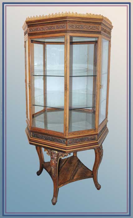 Rare Revolving Glass Showcase