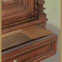 Walnut Bookcase, with Arched Doors
