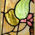 Stained Glass Window, with Flowers
