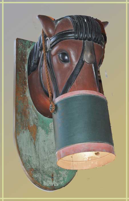 Folk-Art Horse Head Light
