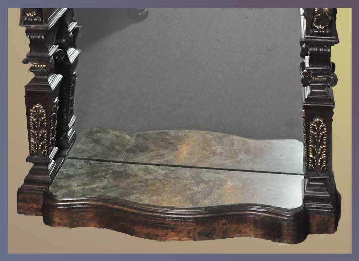 Pier Mirror, with Shaped Marble Base
