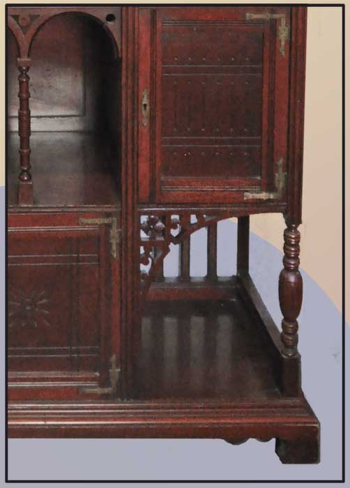 Mahogany Étagère-Curio Cabinet
