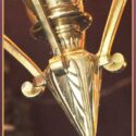 8-Light Brass Chandelier