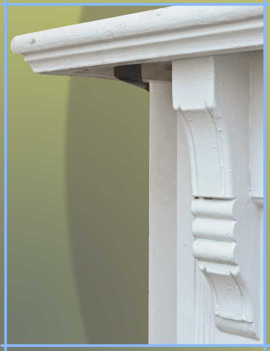 Painted Gothic Mantel