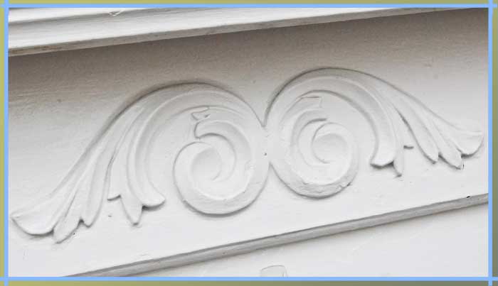 Painted Gothic Mantel