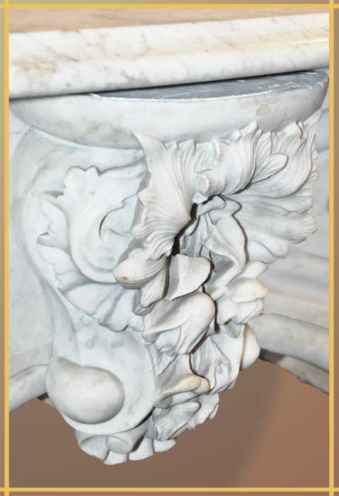 Victorian Half Mantel, with Carrara Marble