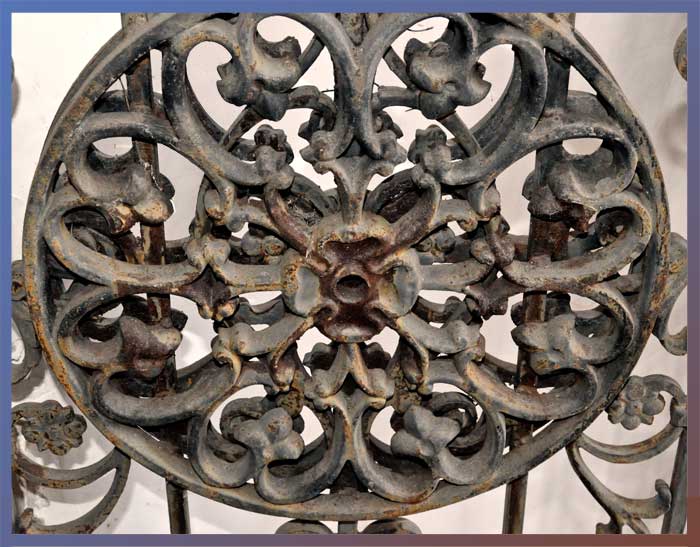 Ornate Set of Four Iron Gates
