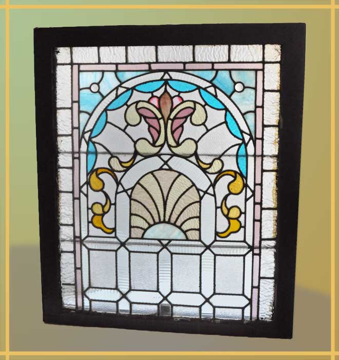 Stained Glass Window, with Arch