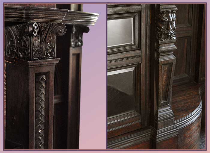 Pair of Rosewood Cabinets, Circa 1880