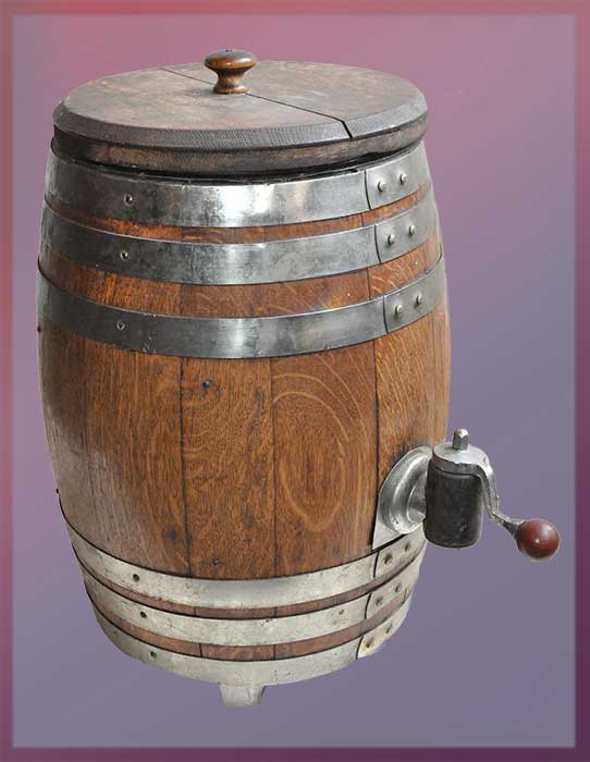 Rustic Wooden Cooler Barrel