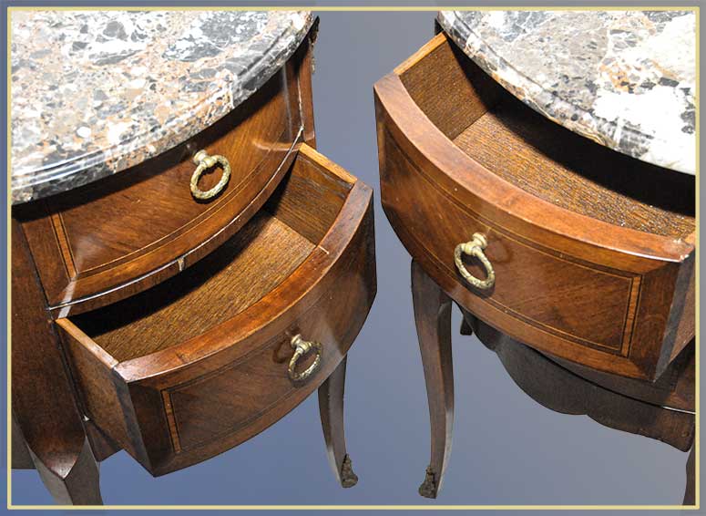 Pair of Shaped French Nightstands