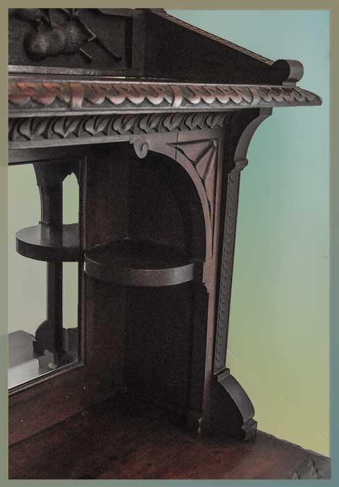 Art Carved Cabinet, with Mirror