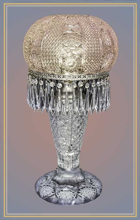 Crystal Lamp, with Pendants