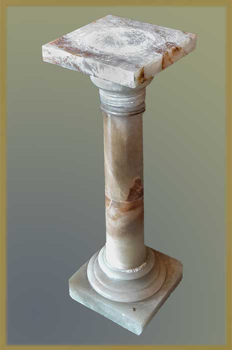 Onyx Pedestal, with Square Top