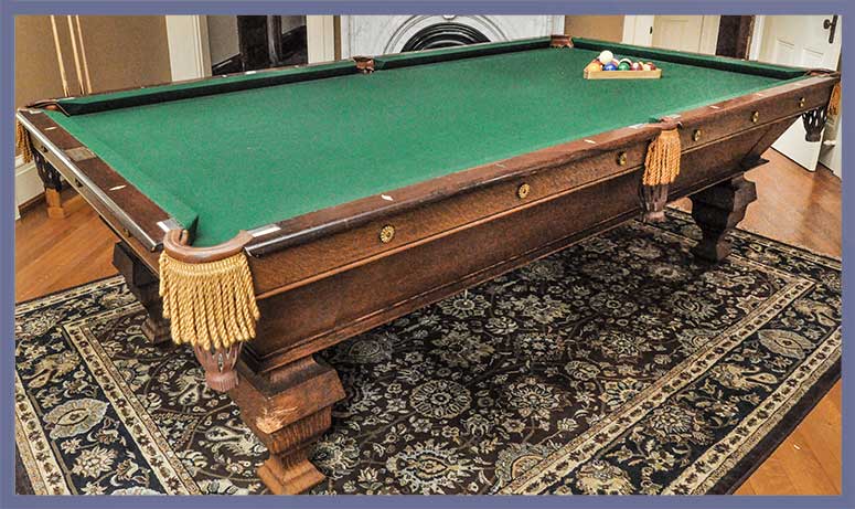 Classic Brunswick Oak Pool Table