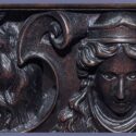 Carved Library Table, with Griffins