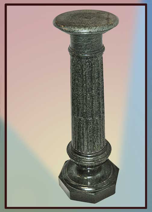 fluted marble pedestal