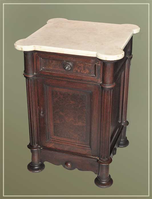 shaped marble commode