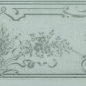 Etched Glass Window, with Scrolls