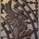 Carved Walnut Fretwork, with Griffins