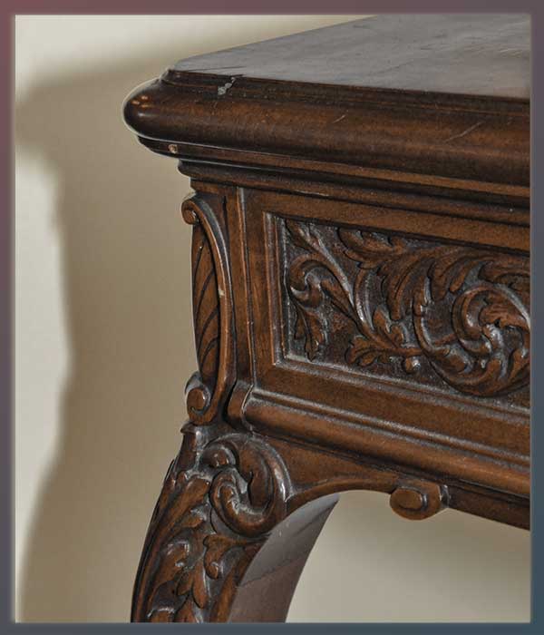 Carved Table with Inlays