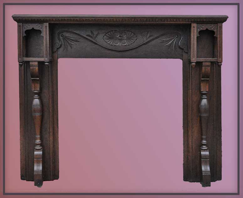 Half Mantel, with “Cubby” Shelves