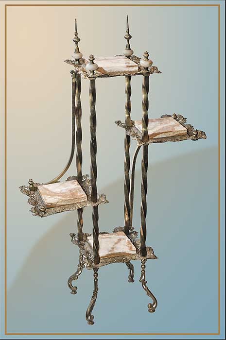 4-tier onyx stand