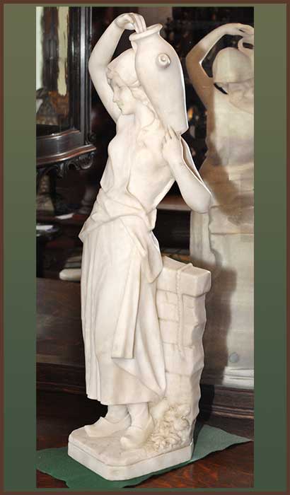 alabaster female sculpture