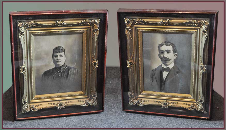 Pair of Framed Historical Portraits