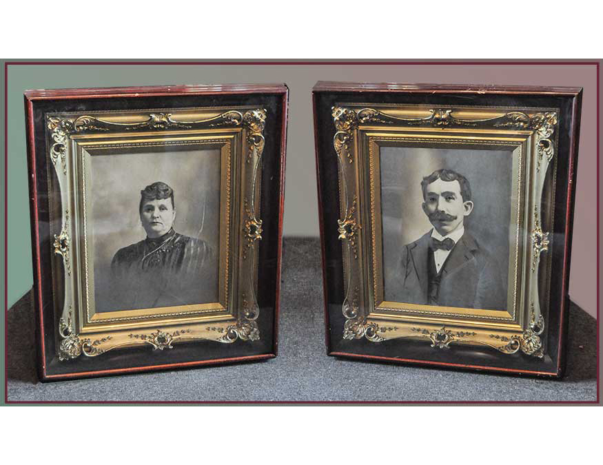 framed portrait pair