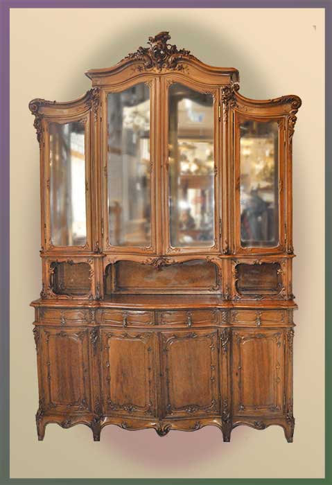 French Louis XV Walnut Buffet - Wooden Nickel Antiques