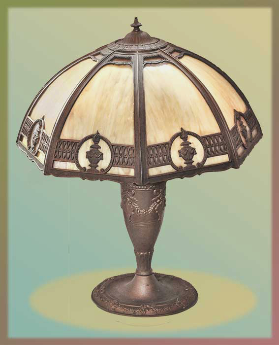 bent glass dome lamp