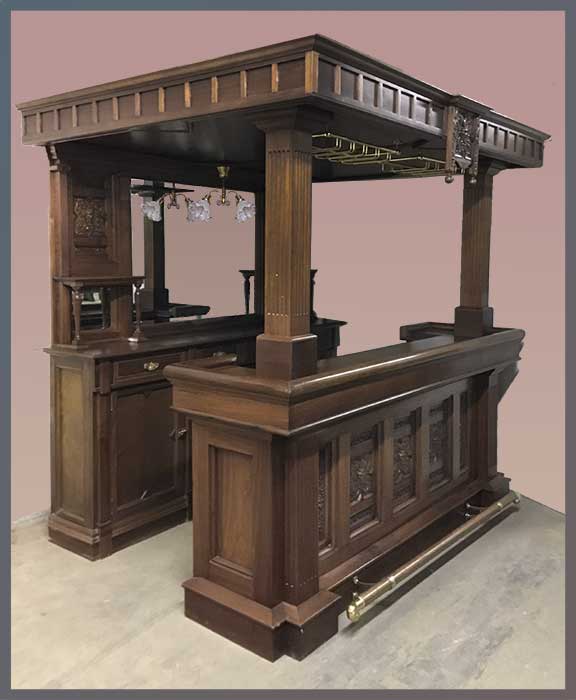 Custom Canopy Bar, with Mirror