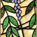 Stained Glass Window, with Grape Vines