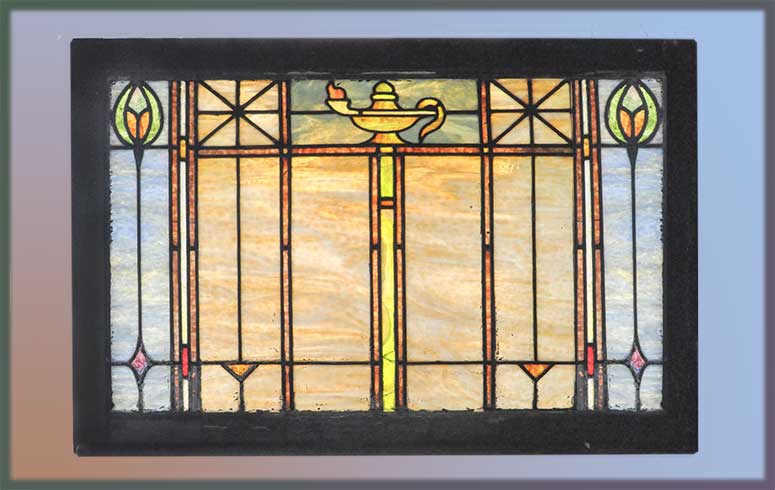 Arts-and-Crafts Stained Glass Window