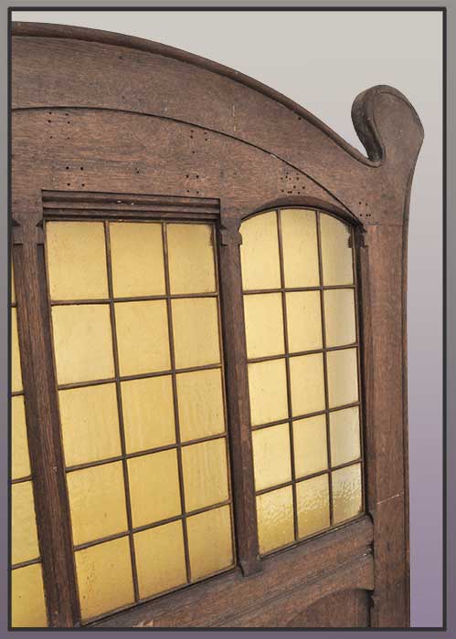 Wood & Glass Room Divider Panel