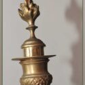 Pair of Bronze & Marble Figural Candelabras