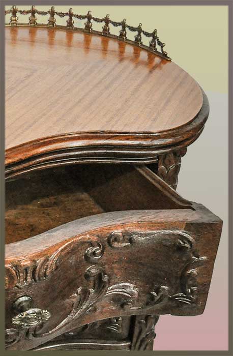 View of Pair of Small Decorative Nightstands - Wooden Nickel Antiques