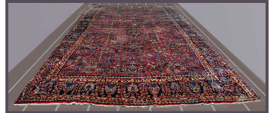Sarouk palace-sized carpet - Carousel