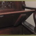 Mahogany Hall Bench, with Crown & Mirror