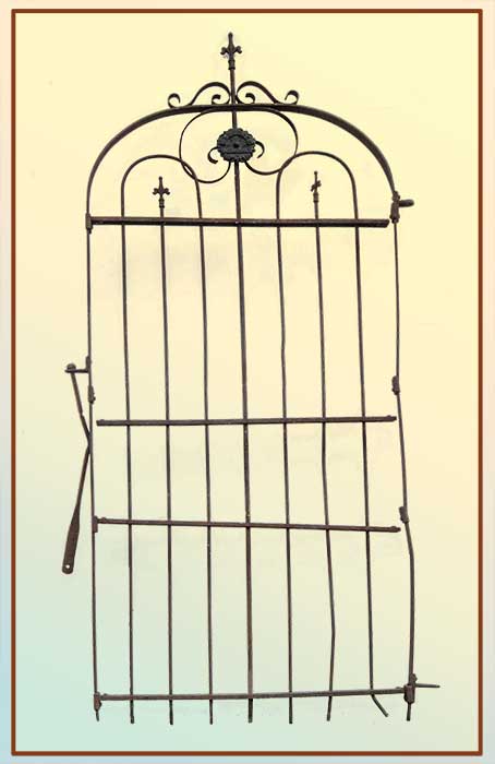 wrought-iron shaped gate